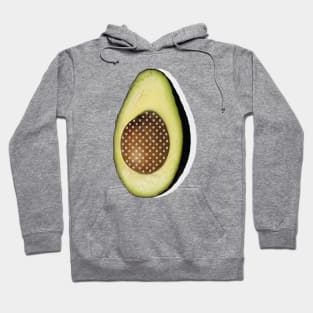 Half Avocado Seed Trendy Pop Art Hoodie